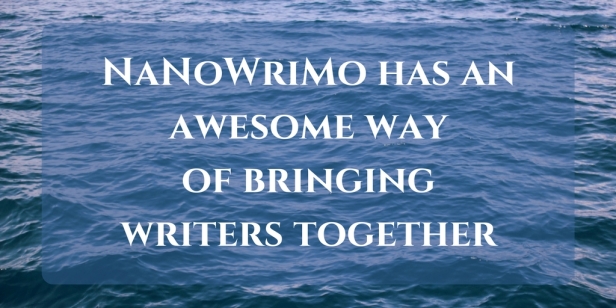 NaNoWriMo has an awesome and helpful writing community